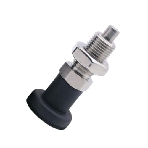 Image of Push Fit Ball Nose Spring Plunger, Stainless Steel Retractable Spring Plunger Return Knob Plunger Spring Loaded Plunger Spring Plunger Pin Non Lock Out Indexing Plunger Pull Knob Spring Pin (M16)