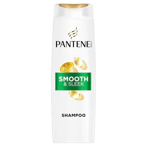 Image of Pantene Pro-V Smooth & Sleek 3 in 1 Shampoo 600ml for Frizzy, Dull Hair. Cleanses, Detangles, and Treats Hair at the Same Time. Free From Mineral Oils and Colorants. Active Nutri-Plex Technology