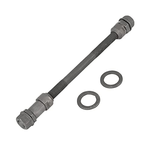 Image of A ABSOPRO Bicycle Rear Solid Axle 9.5mm Wheel Hub Axle Rear Axle Solid Shaft