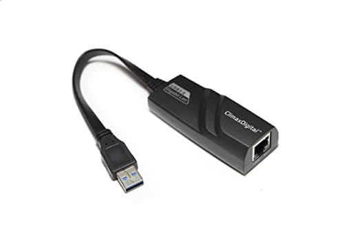 Image of ClimaxDigital CUN30100G USB 3.0/2.0 to 10/100/1000 Gigabit Ethernet LAN Wired Network Adapter, ASIX AX88179 Chipset, USB to RJ45, LED Indicator,24 Months UK Warranty