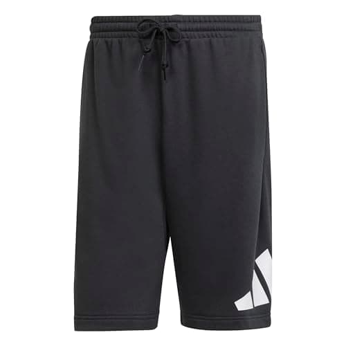 Image of adidas Men's Essentials Big Logo French Terry Short, Black/White, M