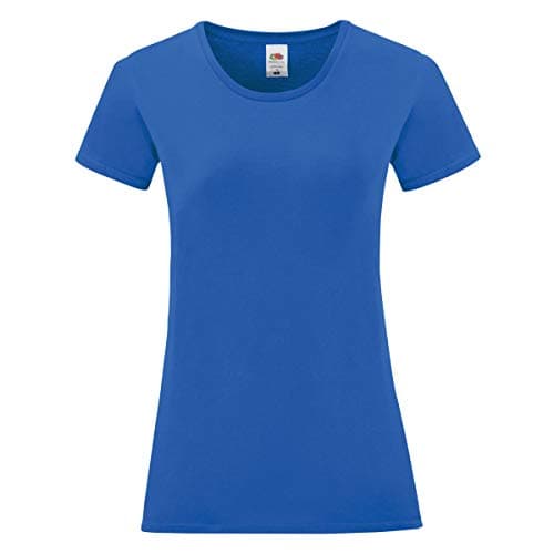 Image of Fruit of the Loom Womens/Ladies Iconic T-Shirt (L) (Royal Blue)