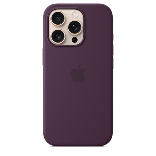 Image of Apple iPhone 16 Pro Silicone Case with MagSafe - Plum ​​​​​​​