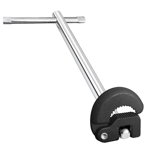 Image of Viganoc 11" Basin Wrench, Sink Wrench, Adjustable Tap Nut Spanner, 3/8" to 1-1/4" Capacity for Tight Space Use