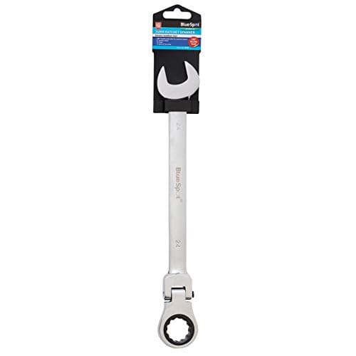 Image of Blue Spot Tools 05121 24mm Chrome Vanadium Ratchet Spanner Flexible Head (180°)