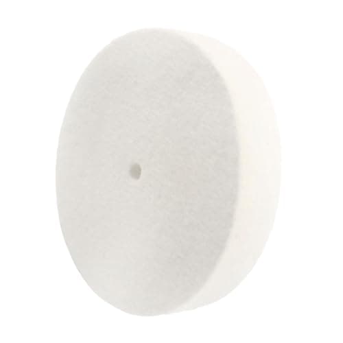 Image of 𝐋𝐮𝐨 𝐤𝐞 6'' Soft Felt Buffing Wheel - 1/2'' Arbor Hole Wool Felt Buffing Polishing Wheel for Bench Grinder