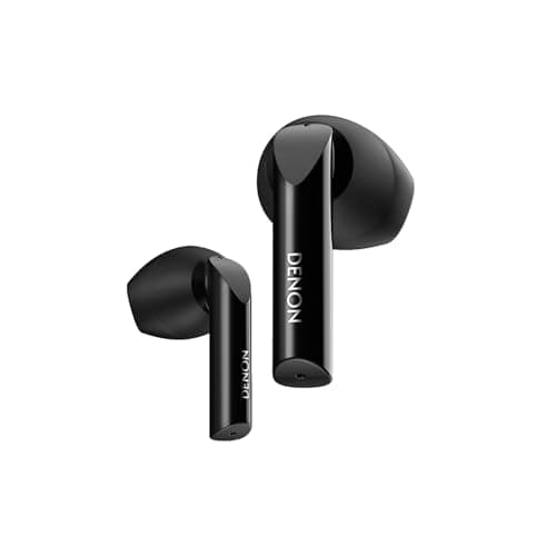 Image of Denon AH-C500W True Wireless In-Ear Headphones, Water Resistant Bluetooth Headphones with Built-in Microphone - Black
