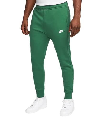 Image of Nike Men's Jogger Club Jogging Bottoms, Gorge Green/Gorge Green/White, 27W x 32L