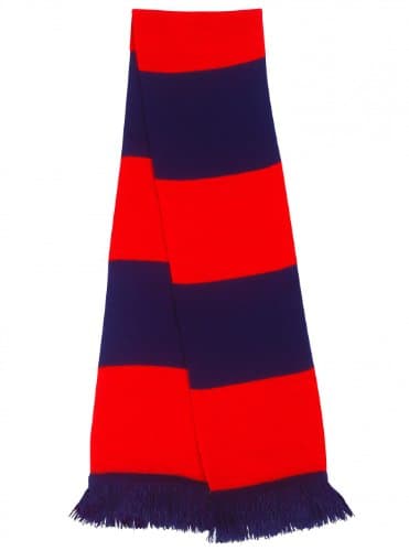 Image of RESULT TEAM SCARF FOOTBALL RUGBY SPORT - 12 COLOURS (NAVY/ RED)