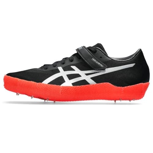Image of ASICS Unisex HIGH Jump PRO 3 Track & Field Shoe, Black/Pure Silver, 9 Women/7.5 Men