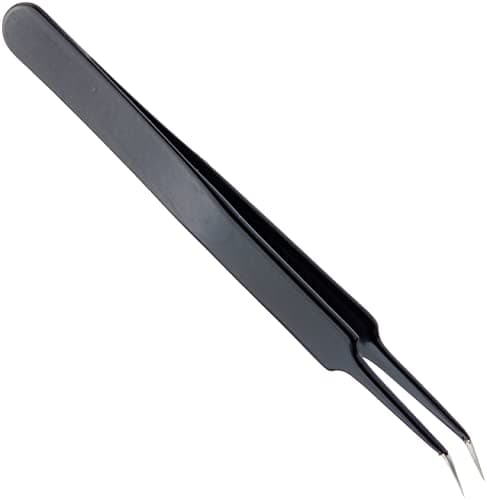 Image of Bernstein 5-052-13 SMD Forceps 110 mm Angled Super Point with ESD Coating