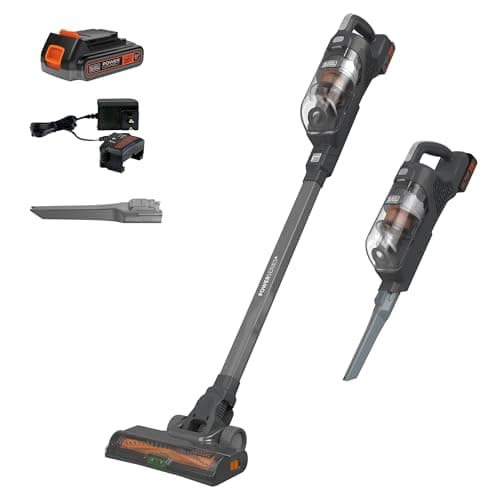 Image of BLACK+DECKER POWERSERIES+ 20V MAX* Cordless Stick Vacuum with LED Floor Lights, Lightweight, Removable Battery (BHFEA18D1)