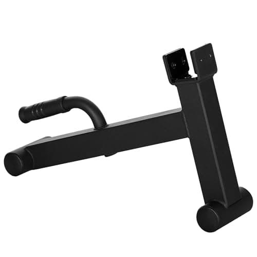 Image of SPORTNOW Barbell Jack, Deadlift Jack with Non-Slip Handle and Plastic Padding, Easy Loading and Unloading 200kg Barbell Plates, for Home Gym, Deadlifting Weight Training