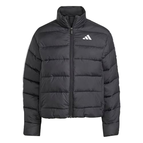 Image of adidas Women's Essentials CLIMAWARM 3 Stripes Synthetic Down Jackets, black, M