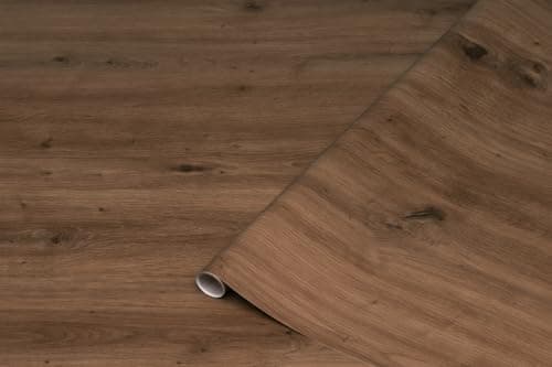 Image of d-c-fix vinyl wrap Artisan oak dark wood effect 67,5 cm x 2 m - sticky back plastic roll for furniture, kitchen & cupboards - contact paper sticker self adhesive film