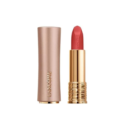 Image of Lancôme L'Absolu Rouge Intimatte Velvet Matte Lipstick, Soft-Blur Finish, Ceramide & Rose Extract, Precise Bullet, Comfortable Wear & Luxurious Jewel-Like Case, Shade: 274 French Tea, 3.4g
