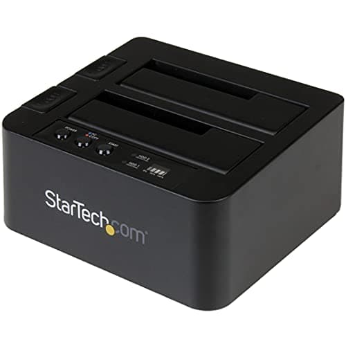 Image of StarTech.com Standalone Hard Drive Duplicator - External Dual Bay HDD/SSD Cloner/Copier - USB 3.1 (10Gbps) to SATA III HDD/SSD Docking Station, Hard Disk Cloning / Recovery, Disk Cloner (SDOCK2U313R)