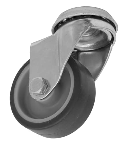 Image of Ø50mm Medium-Duty Thermoplastic Bolt Hole Swivel Castor Wheel - Trade