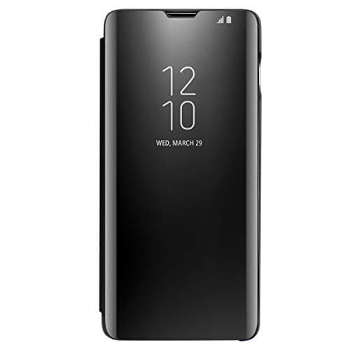 Image of Case for Samsung Galaxy S10 Case with Stand Flip Case Clear View Cover Flip Case (Black)