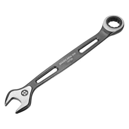 Image of sourcing map Ratcheting Combination Wrench 22mm Metric 12 Point CR-V Electrophoresis Double Box Open-Ended Ratchet Wrenches with 72 Tooth 5° Swing Industrial Grade Spanner Tool for Repair
