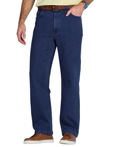 Image of Chums Men's Denim Jean in Stretch Fabric Side Elasticated Waistband for Comfort Stonewash Finish Indigo 38W / 27L