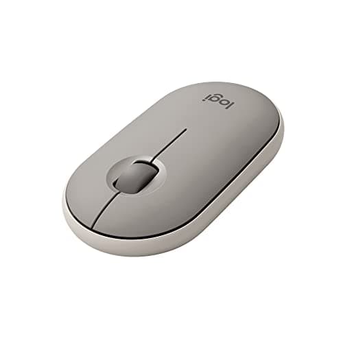Image of Logitech Pebble Wireless Mouse with Bluetooth or 2.4 GHz Receiver, Silent, Slim Computer Mouse with Quiet Clicks, for Laptop/Notebook/iPad/PC/Mac/Chromebook