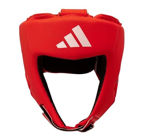 Image of Adidas IBA Style Boxing Headguard for Training, Black, Red,Blue
