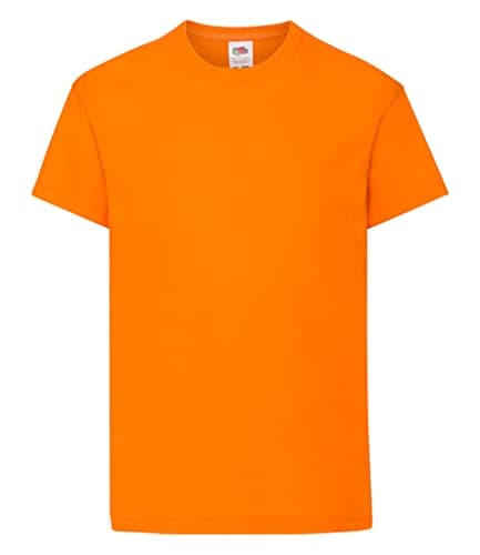 Image of Fruit of the Loom Kids Original T Shirt - 21 Colours / Age 3-15 Ye - Orange - 78