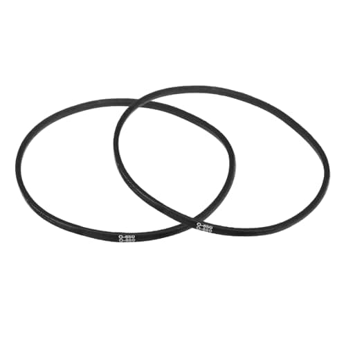 Image of sourcing map 2Pcs O-650 O Type V-belt 650mm/25.6" Inner Length x 0.39" Width x 0.24" Height, O-type Closed-Loop Rubber Transmission Belt