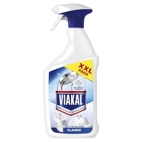 Image of Viakal Classic Limescale Remover Spray 1050ml, to Remove Up to 100% of Limescale with Anti-Droplet Technology