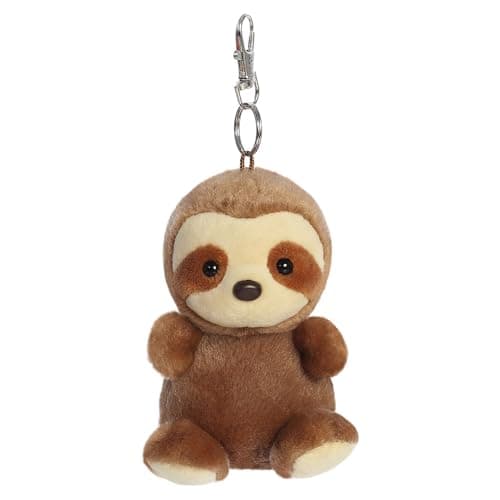 Image of AURORA, 34118, Palm Pals Slomo Sloth Clip-On, 10cm, Soft Toy, Brown