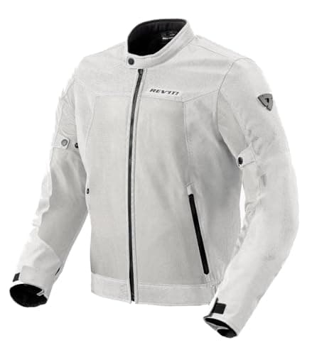 Image of REV'IT! Men's Eclipse 2 Metropolitan Motorcycle Jacket, Silver, XL