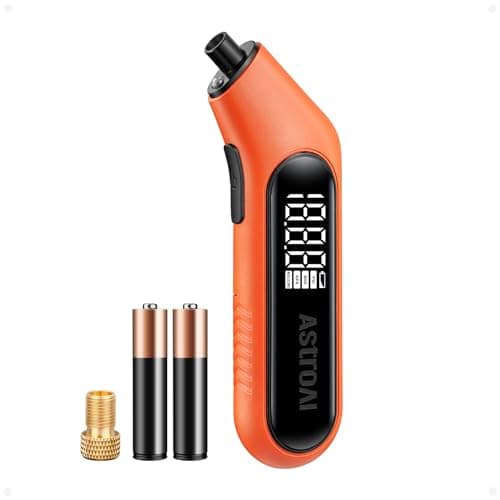 Image of AstroAI Digital Tyre Pressure Gauge 300PSI 20Bar Large Screen with Backlight and Flashlight, 4 Settings Tyre Pressure Checker Suitable for Cars, Trucks, Bicycles, Motorcycles, AAA Batteries