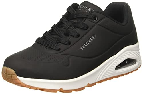 Image of Skechers Women's Uno Stand on Air Sneaker, Black Durabuck, 5 UK