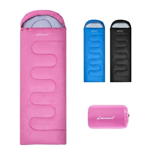 Image of Clostnature Sleeping Bag for Adults and Kids - Lightweight Sleeping Bags for Camping, Compact 3 Season Ultralight Design, Warm and Wide Fit for Single Use, Ideal for Girls, Boys, Hiking, Backpacking