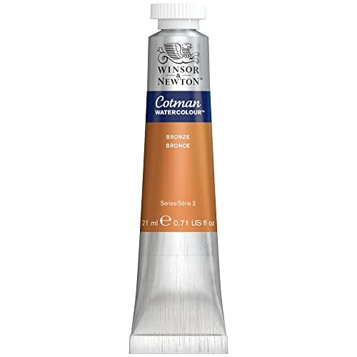 Image of Winsor & Newton Cotman Metallic Watercolour Paint, Bronze, 21ml