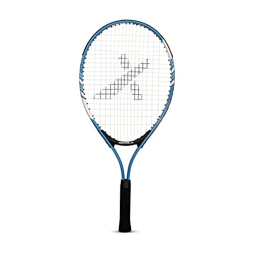 Image of Vector X VXT-520 Tennis Racquet with Full Cover Material: Aluminium 25-inch Strung Lightweight Oval Head Shape and Shock Absorption