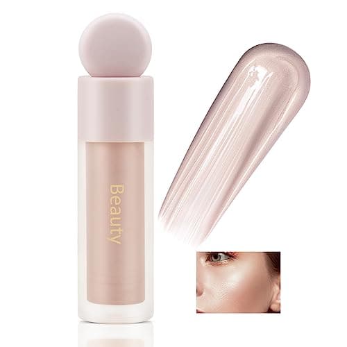 Image of Boobeen Highlighter Luminizer Makeup - Shimmer Face Cream Highlight Illuminator Body Bronzer - Natural Light Liquid Highlight Brightening Make Up