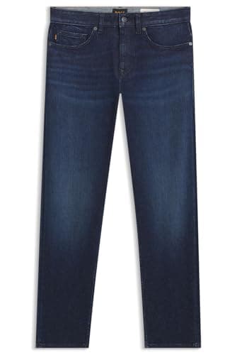 Image of BOSS Men's Delaware Bo 10276455 01 Jeans_Trousers, Dark Blue 407, 36 W/32 L