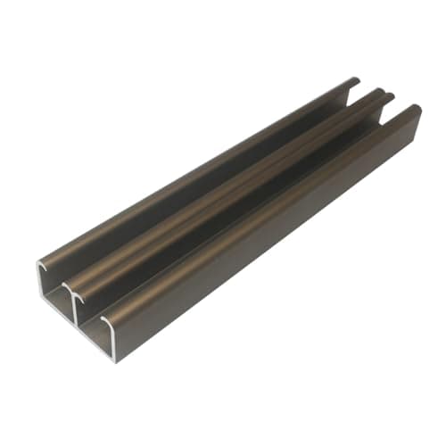 Image of WLCGYD Bypass Sliding Door Track Double Door Kit, Commercial Bifold Door Track Kit Internal - Fit Wood Door 14-25mm, Top Mounting, Slide Smoothly Quietly(b,762cm)
