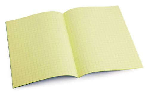 Image of Crossbow Education Dyslexia Tinted Exercise Books - A4-10mm squared - Yellow (10 Pack)