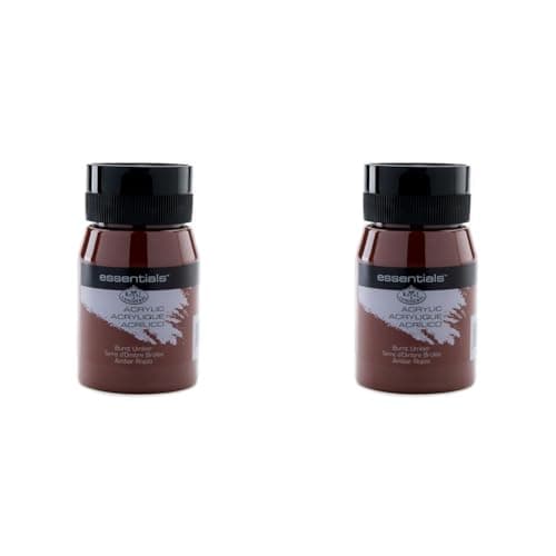 Image of Royal & Langnickel RAA-5119 Essentials 500ml Acrylic Paint - Burnt Umber (Pack of 2)