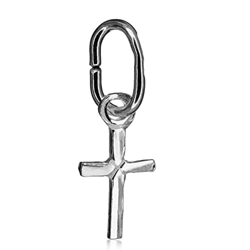 Image of Markylis - Solid 925 Sterling Silver Religious Small Cross Jewellery Craft Necklace Pendant/Charm - 20mm