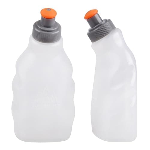 Image of TRIWONDER Running Water Bottle Leakproof Small Hydration Flask for Sports Hiking Cycling, Fits Vest Pack Belt (PP - 250ml - 2 Pack)