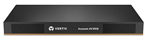 Image of Vertiv Avocent 8-Port Rackmount KVM Over IP Switch with CAC & Local or Remote Access (AV3108-001)