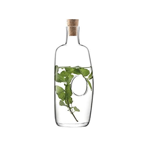 Image of LSA International Void Carafe & Cork Stopper 1.1L Clear| 1 Unit | Mouthblown & Handmade Glass | VO02