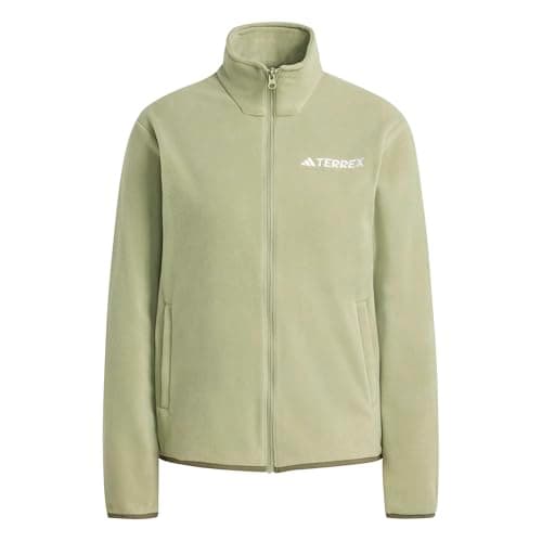 Image of adidas Women's Terrex Multi Essentials Full Zip Fleece Jacket, tent green, L