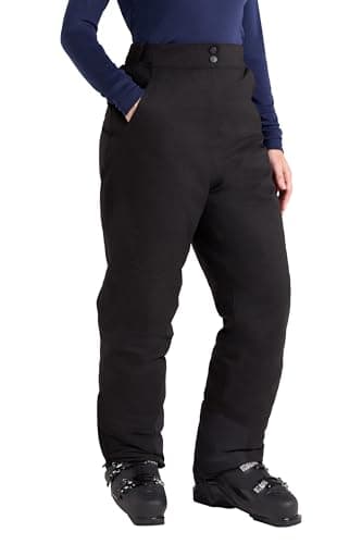 Image of Mountain Warehouse Blizzard Womens Ski Trousers -Waterproof Ladies Bottoms, Breathable - Ideal for Winter Sports, Skiing, Snowboarding Jet Black Women's Size 10