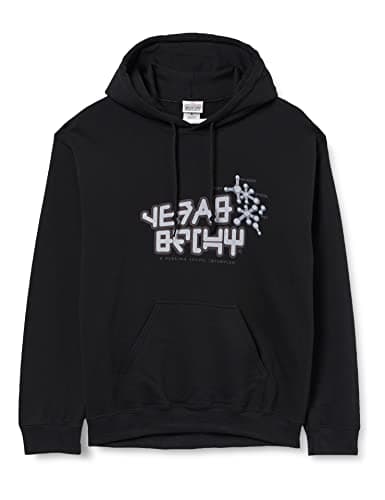 Image of Marvel Men's Guardians of The Galaxy Vol.2 Star Lord T Shirt Regular Fit Hooded Long Sleeve Hoodie, Black (Black Blk), XX-Large (Manufacturer Size:XXL)
