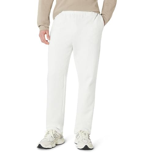Image of Amazon Essentials Men's Fleece Open Bottom Sweatpant (Available in Big and Tall), Pale Grey, M